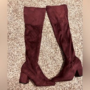 Over the Knee Suede Boot